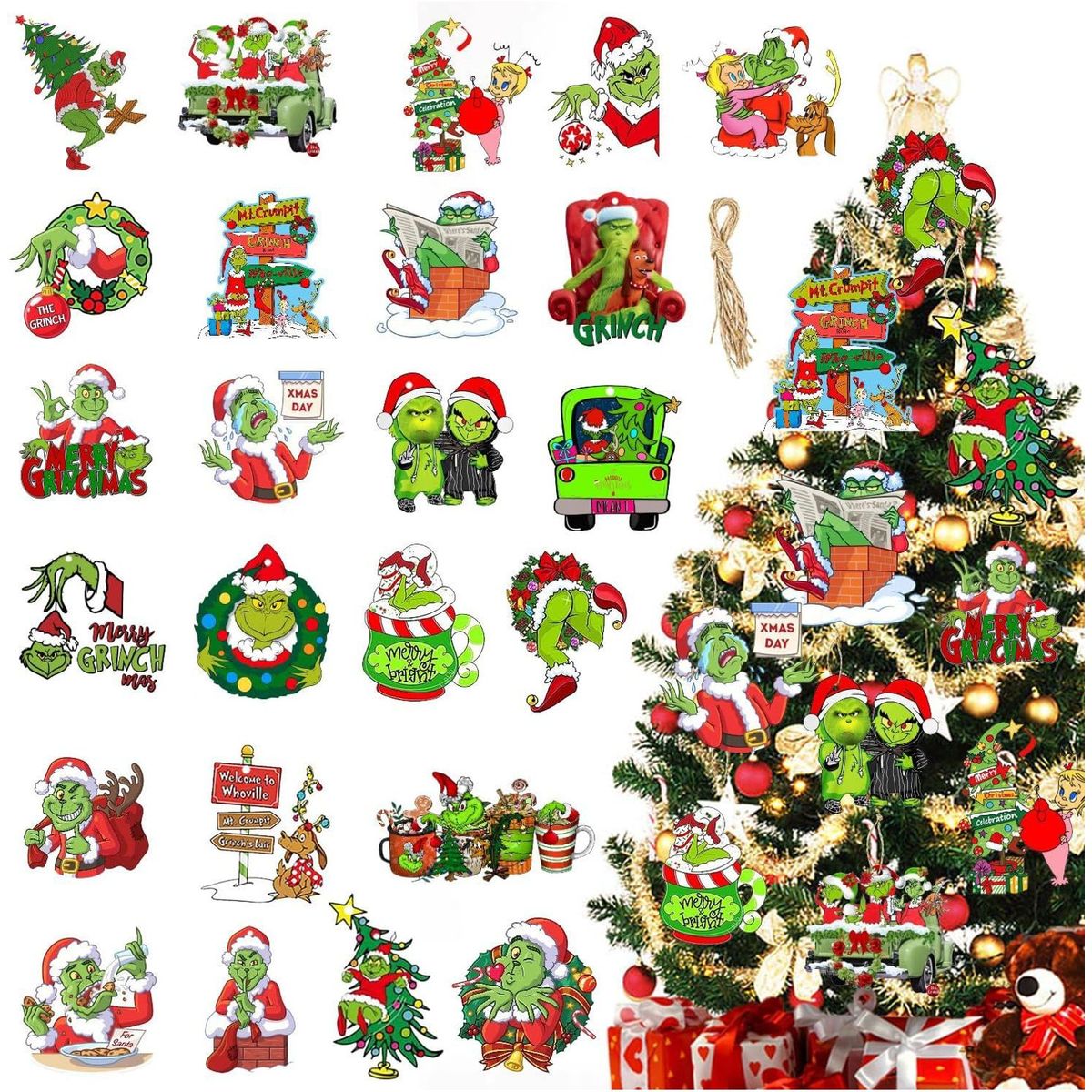 TIOZONEY - 48 decoraciones navideñas