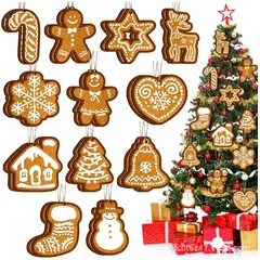 TIOZONEY - 36pcs Juego de adornos de Navidad