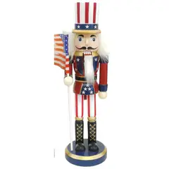 TIOZONEY - Adornos De Cascanueces De Madera 25CM