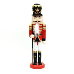 TIOZONEY - Adornos De Cascanueces De Madera 30CM