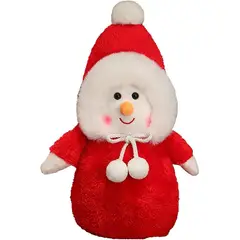 TIOZONEY - Muñeco de peluche muñeco de nieve 35cm
