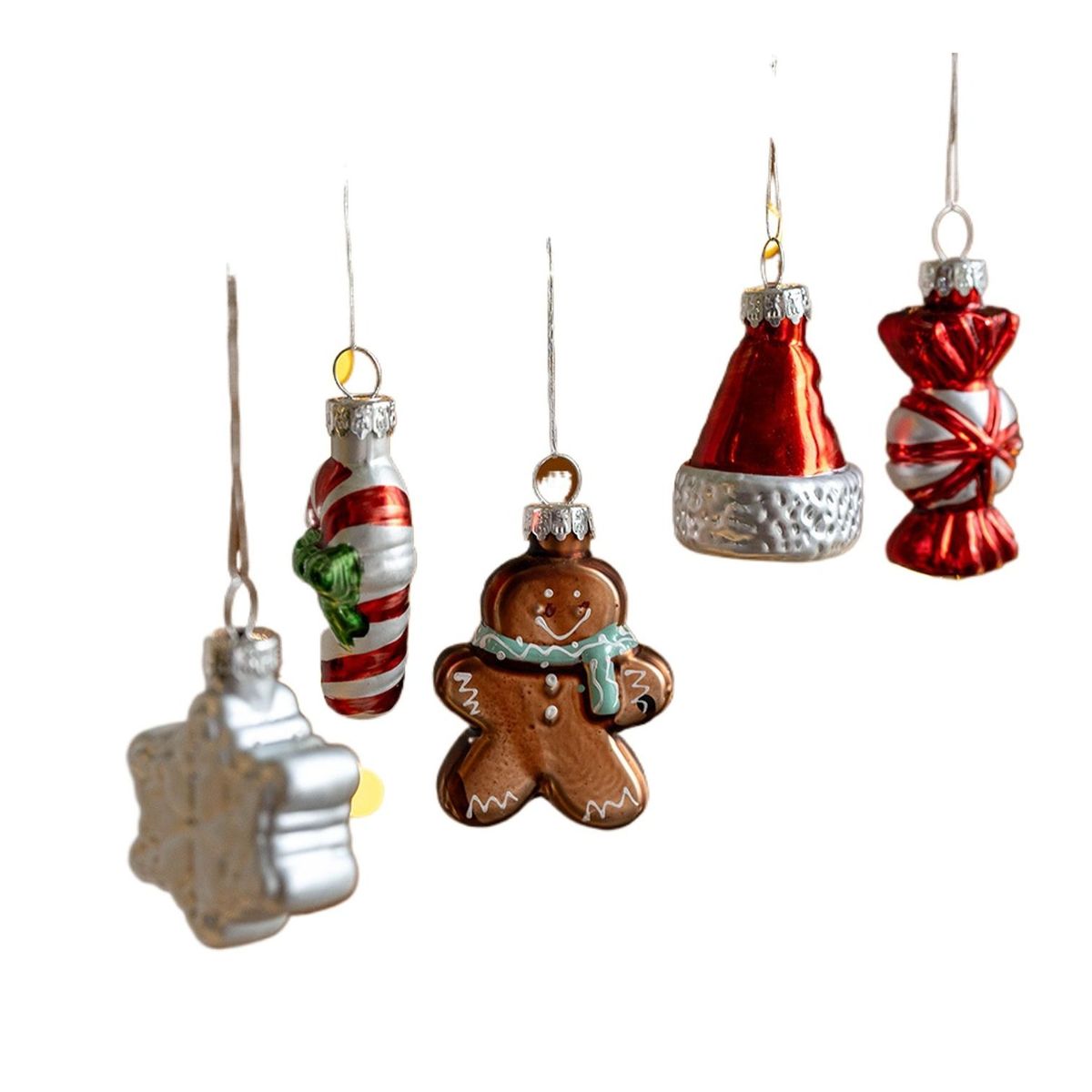 TIOZONEY - 9pcs Juego de adornos de Navidad