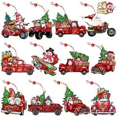 TIOZONEY - 36pcs Juego de adornos de Navidad