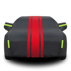 AIZO - Carpa Cubre Auto Negro SUV YL Impermeable Protector contra Sol y Lluvia