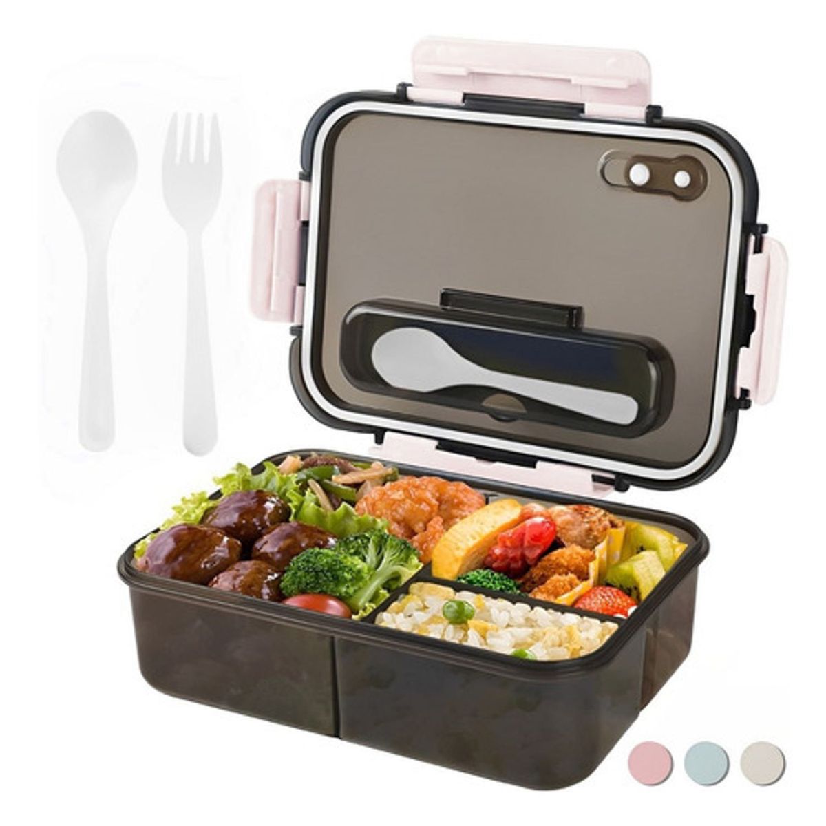 TIOZONEY - Lynnette Lunch Box Loncheras Topper Para Lunch Fiambrera 1500 Ml