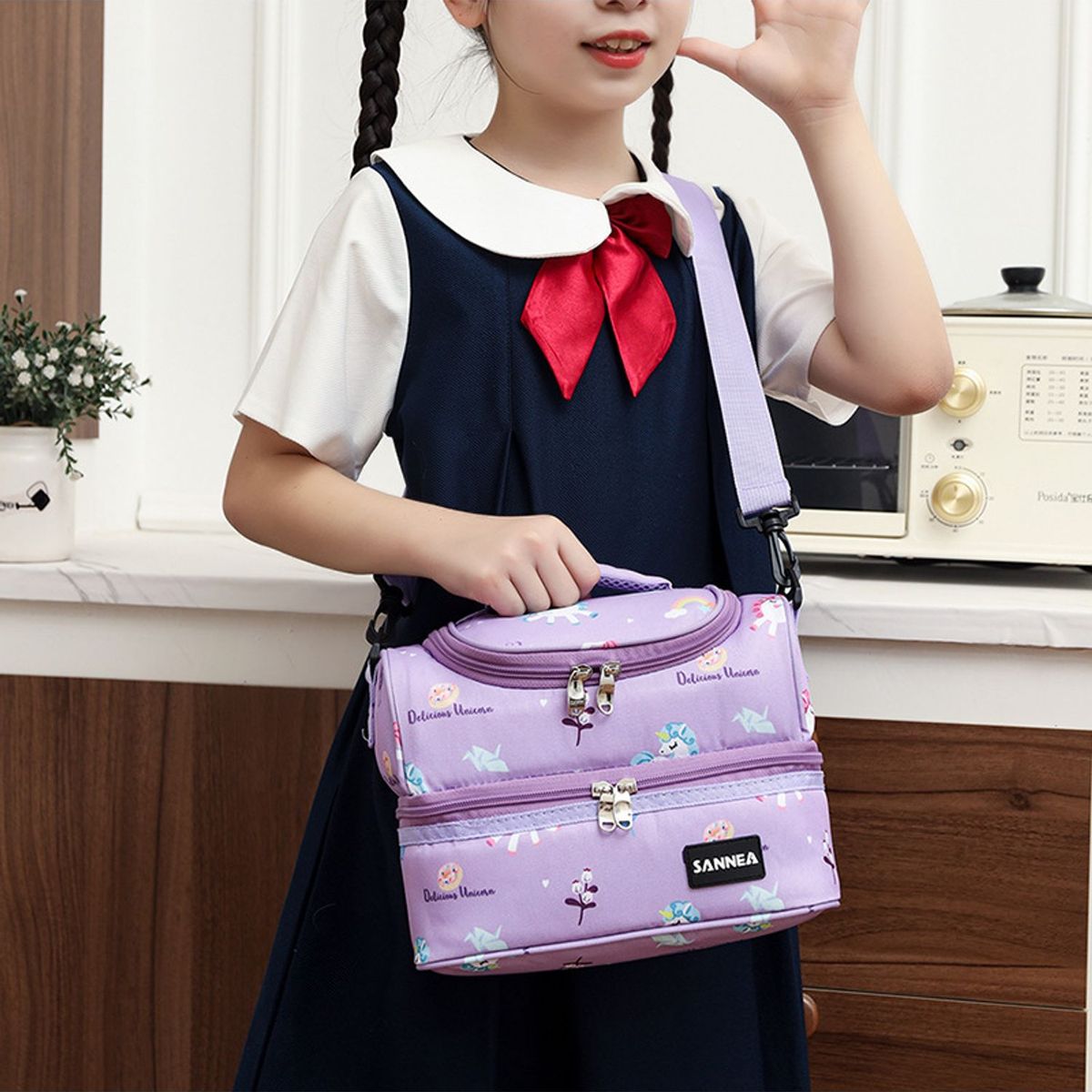 TIOZONEY - Bolsas de almuerzo para niños 7L