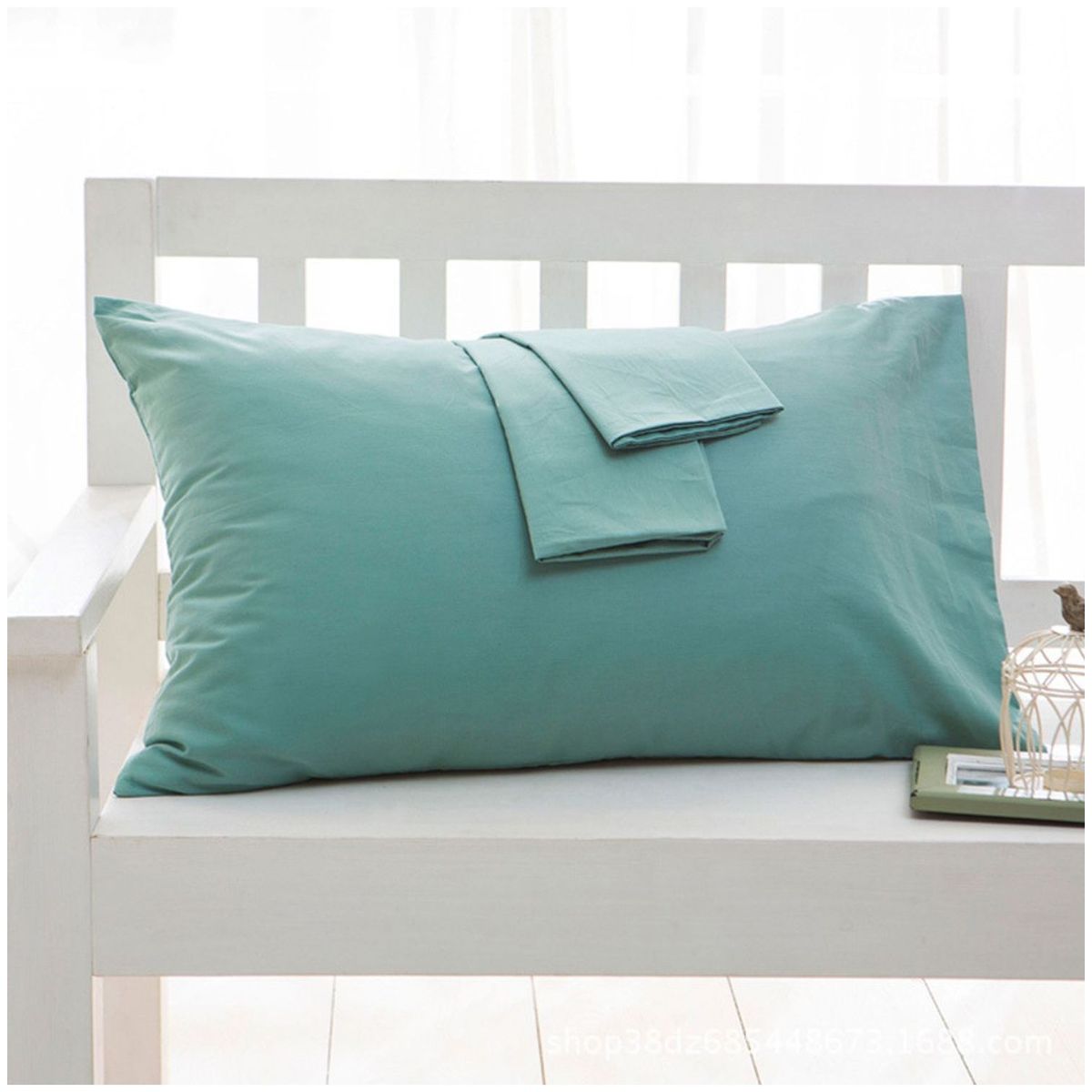 TIOZONEY - fundas de almohada de algodón 2 Set 50 x90 cm