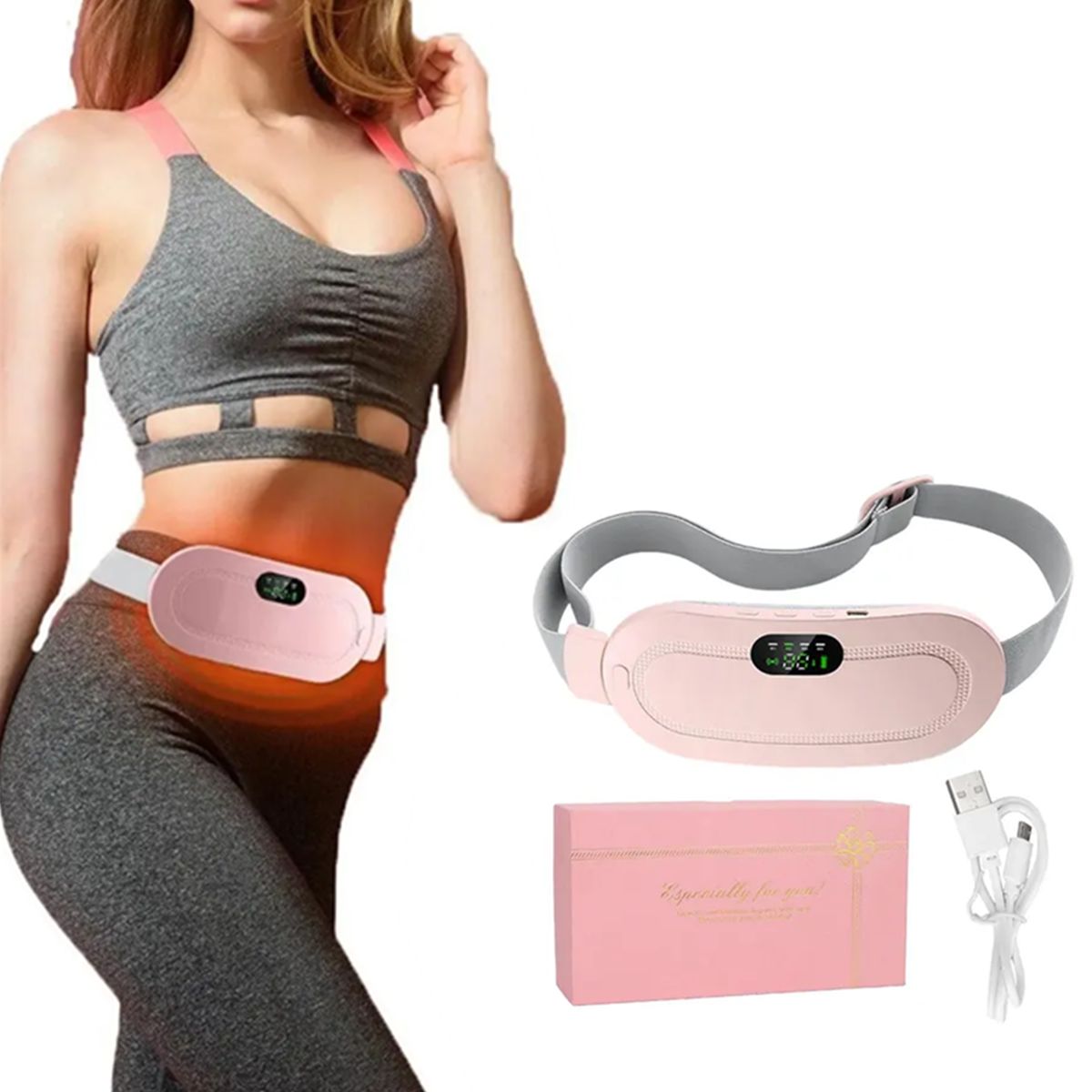 GENERICO - Masajeador Menstruales Guatero Alivio Cólicos Calentador Usb