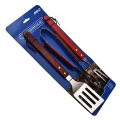TIOZONEY - 3 pzas Juego de utensilios para barbacoa