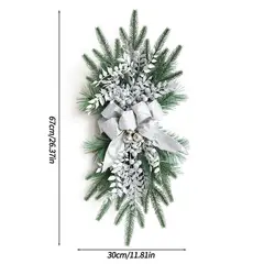 TIOZONEY - Guirnalda de la escalera de Navidad con Pinecones Bowknot