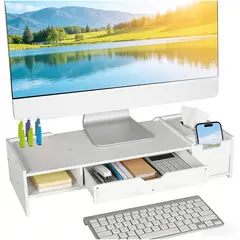 VIDITA - Base Soporte Monitor Elevador Monitor Organizador De Escritorio Cajón Portalápiz