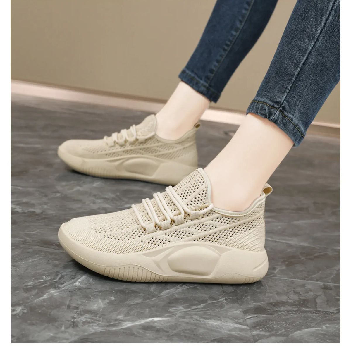 TIOZONEY - Zapatos de malla transpirable
