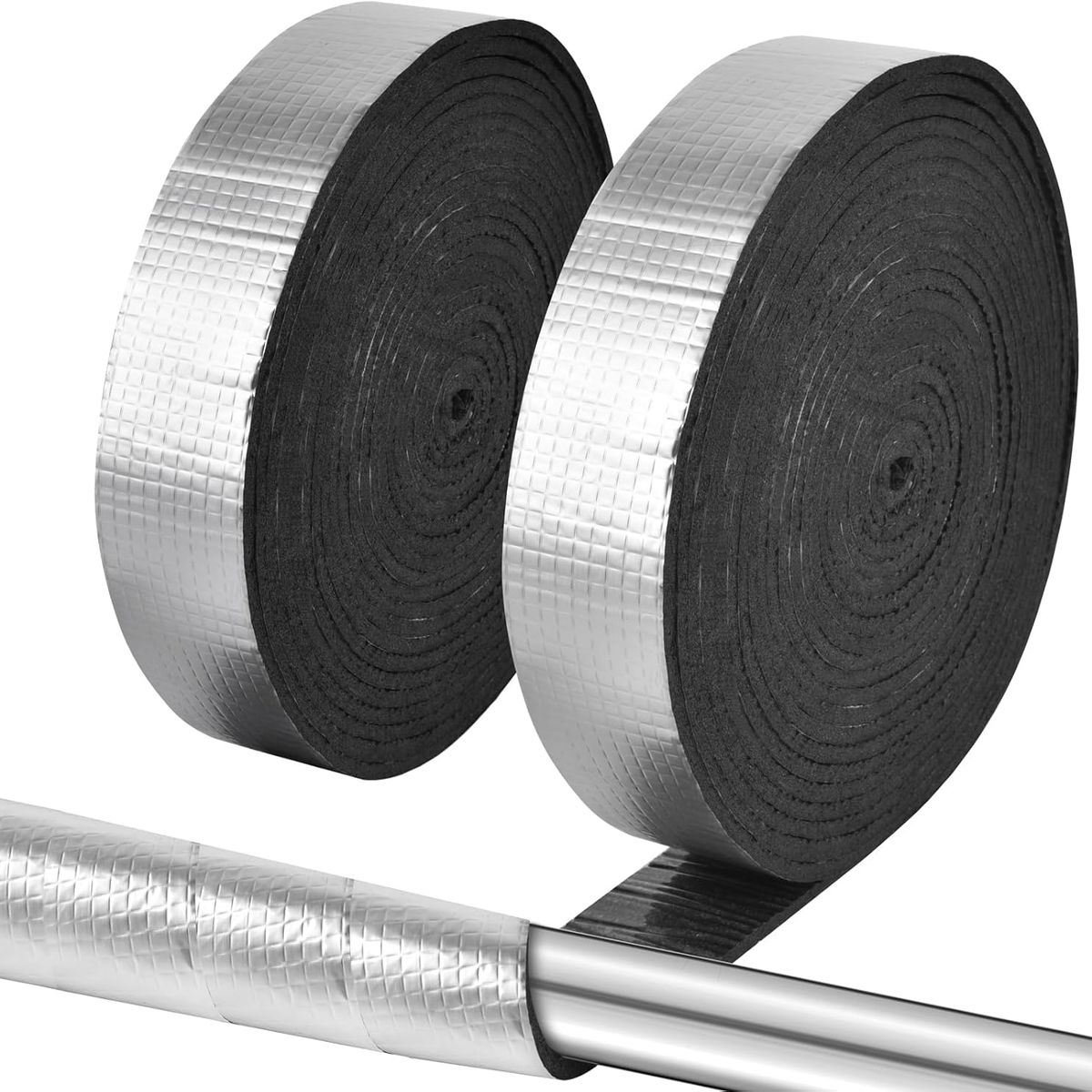 KUANGYE - Cinta De Aluminio De Aislante Termico Para Tuberia 20m