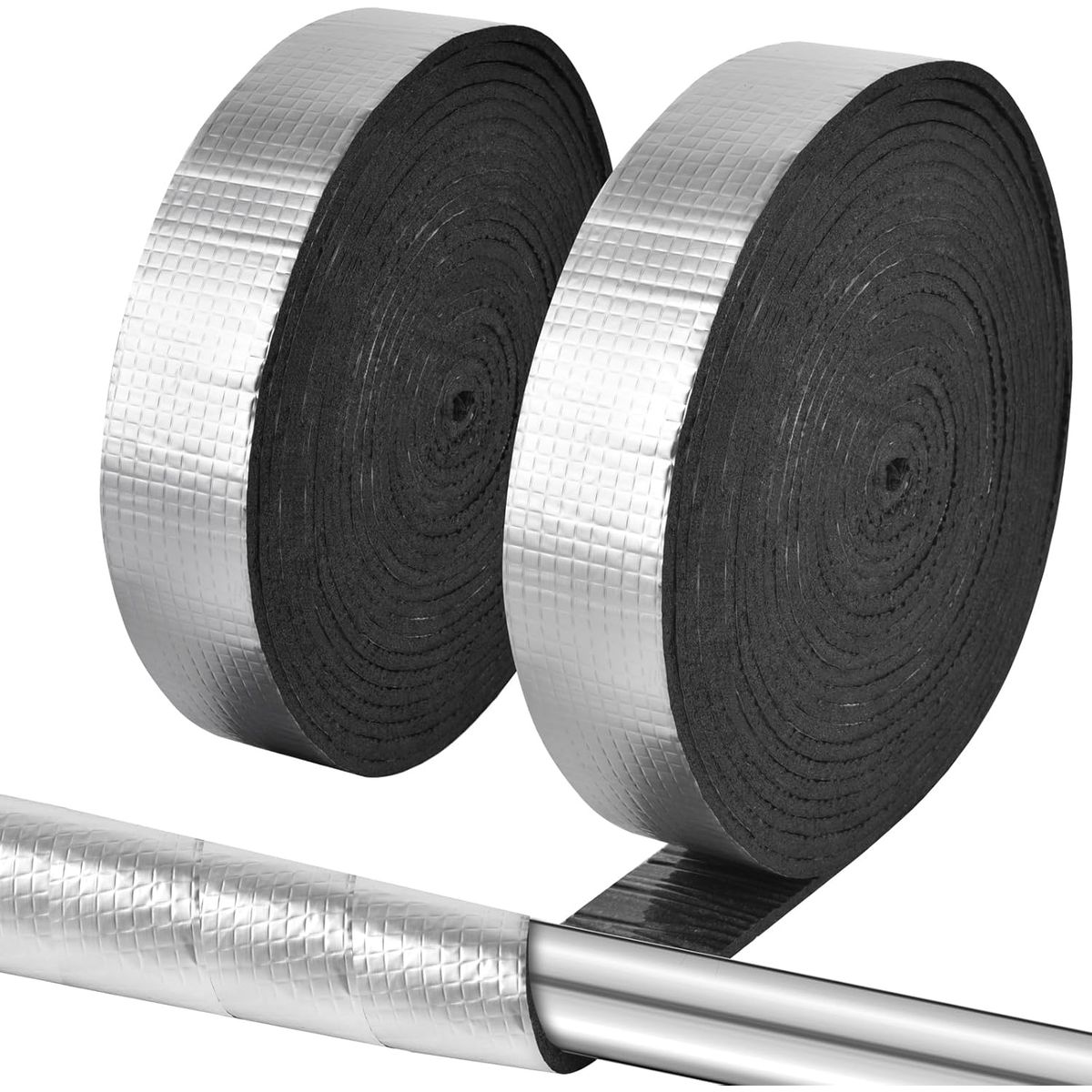 KUANGYE - Cinta De Aluminio De Aislante Termico Para Tuberia 20m