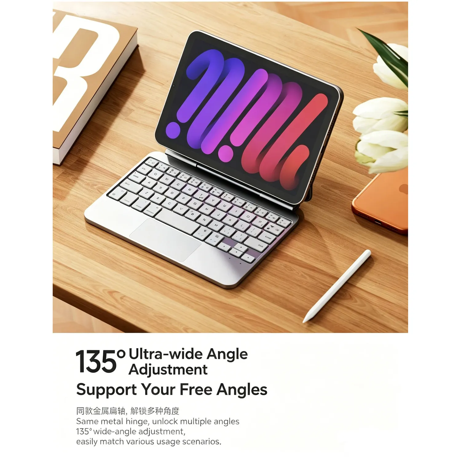CORRERREY Aplicación del iPad mini 7 / 6 protección de teclado de