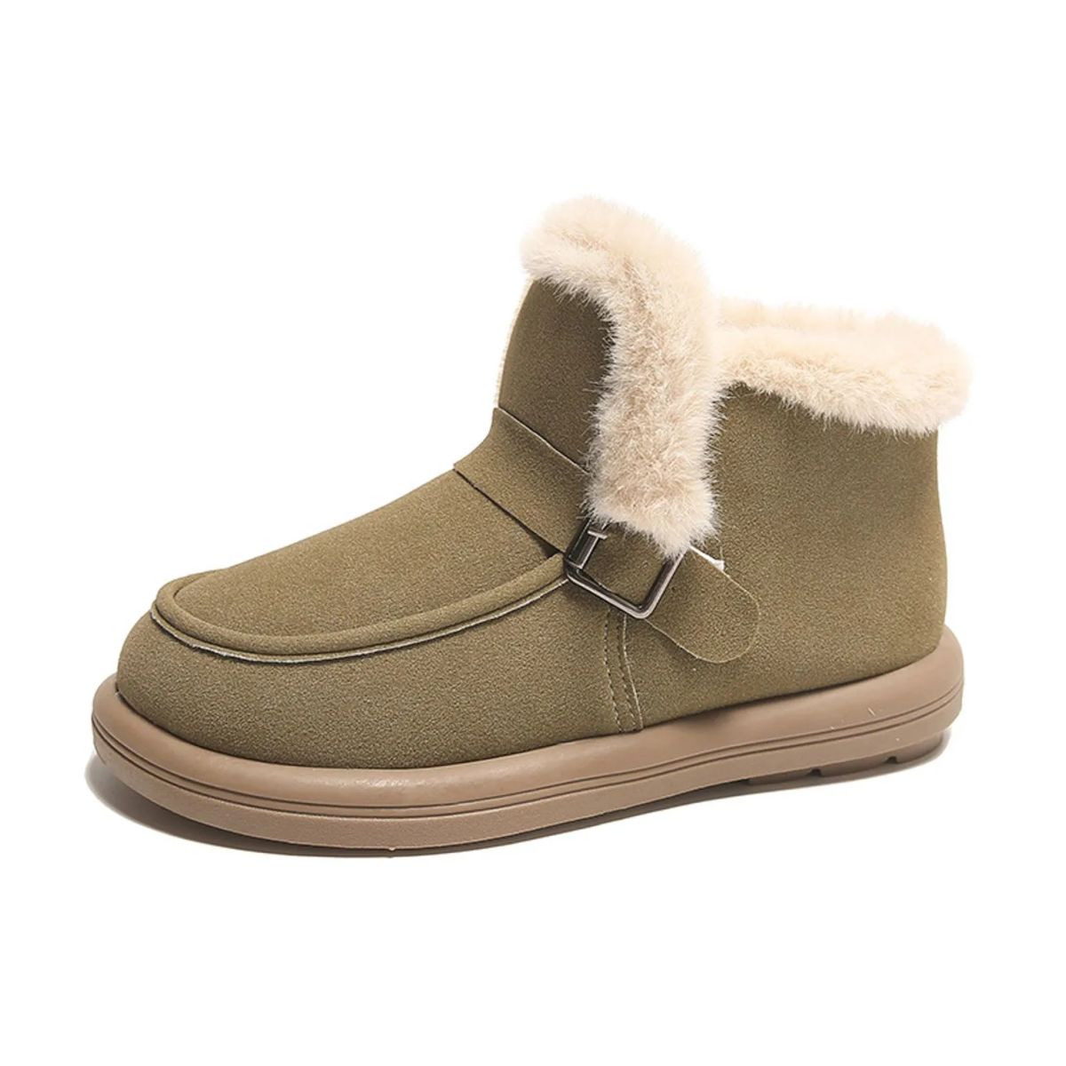 TIOZONEY - Zapatillas cálidas cortas de chiporro para mujer.