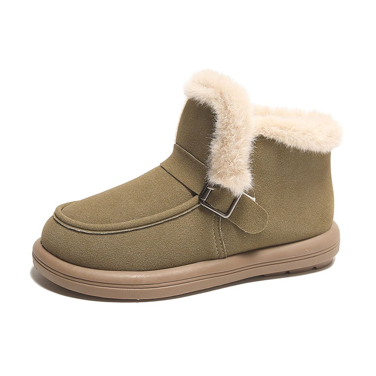 TIOZONEY - Zapatillas cálidas cortas de chiporro para mujer.