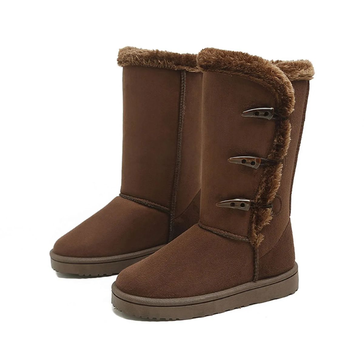 TIOZONEY - Botas Forradas Por Dentro En Chiporro Altas