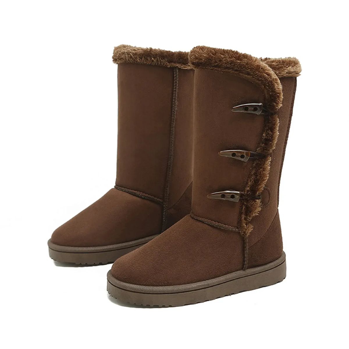 TIOZONEY - Botas Forradas Por Dentro En Chiporro Altas