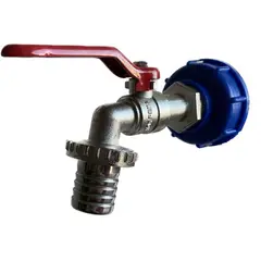 GENERICO - Adaptador Ibc O Bidon S60x6 + Llave Jardin 1 Pulgada