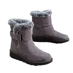 TIOZONEY - Botas de algodón de nieve cálidas e impermeables para Mujer