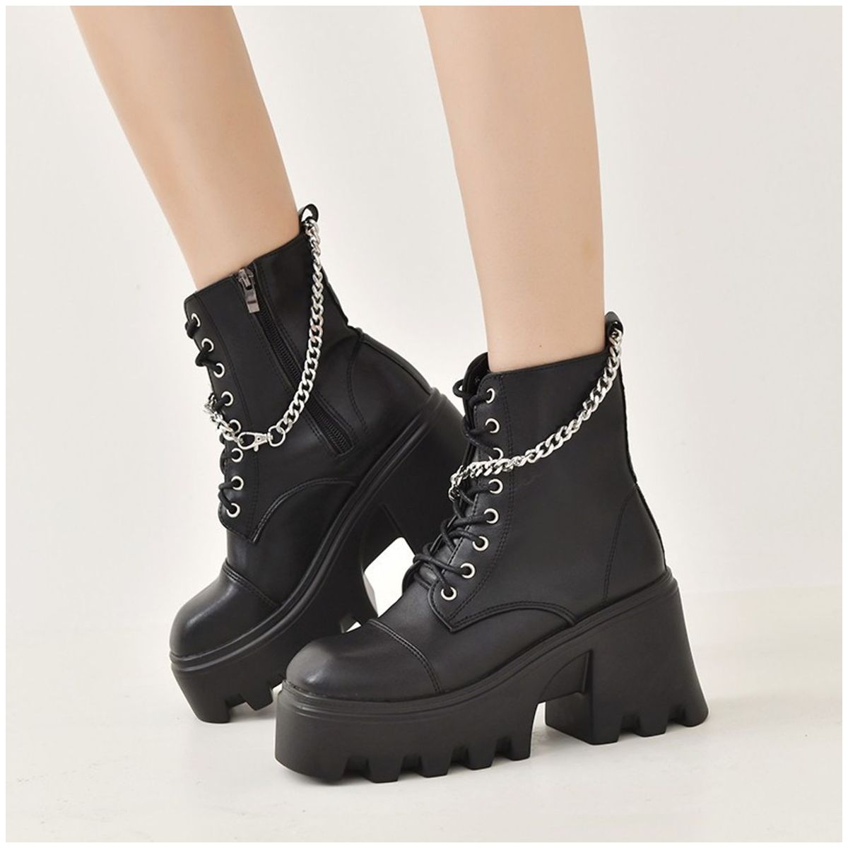 TIOZONEY - Botas Mujer  - Negro.