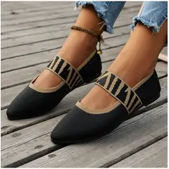 TIOZONEY - Sandalia Mujer -Negro