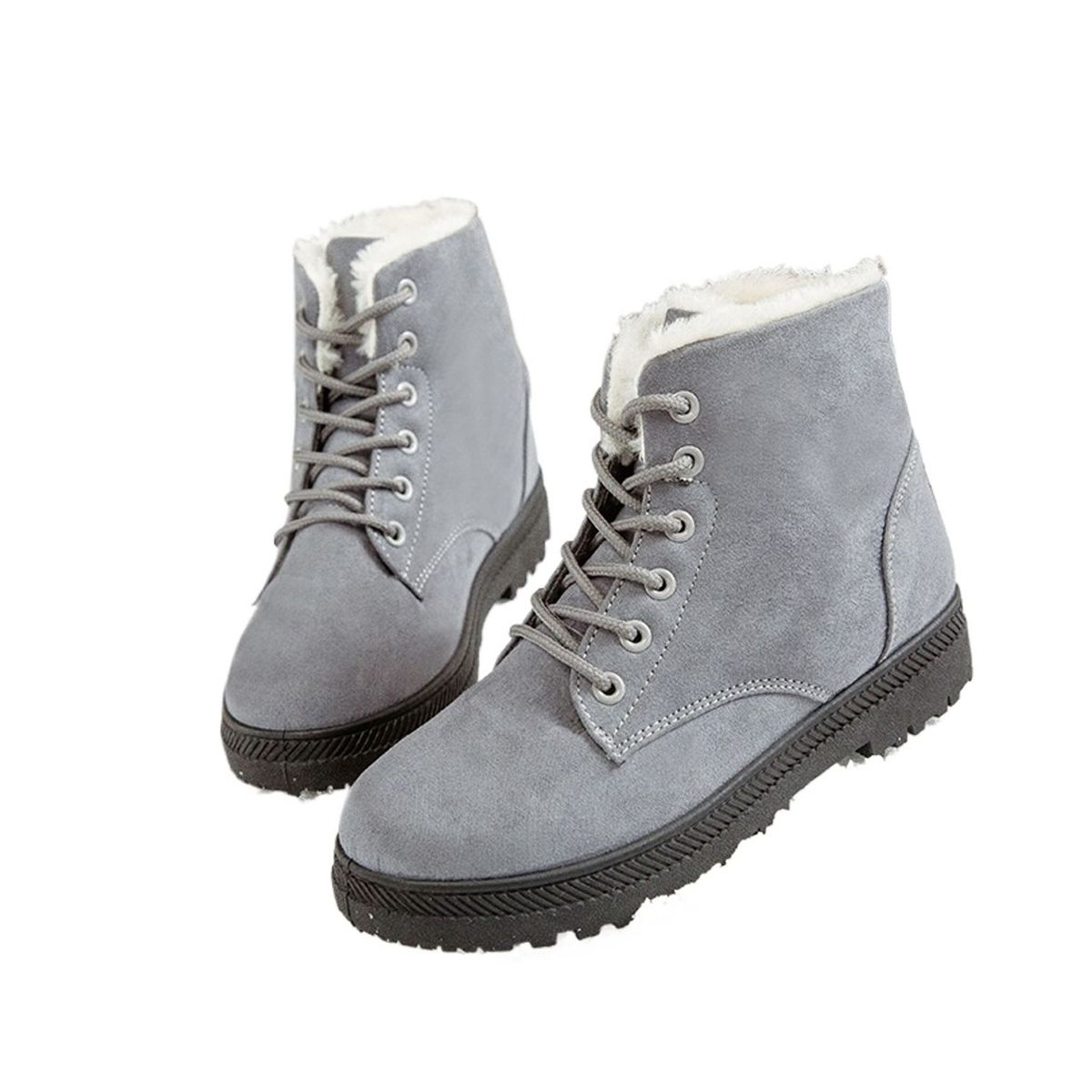 TIOZONEY - Botas altas de chiporro para mujer