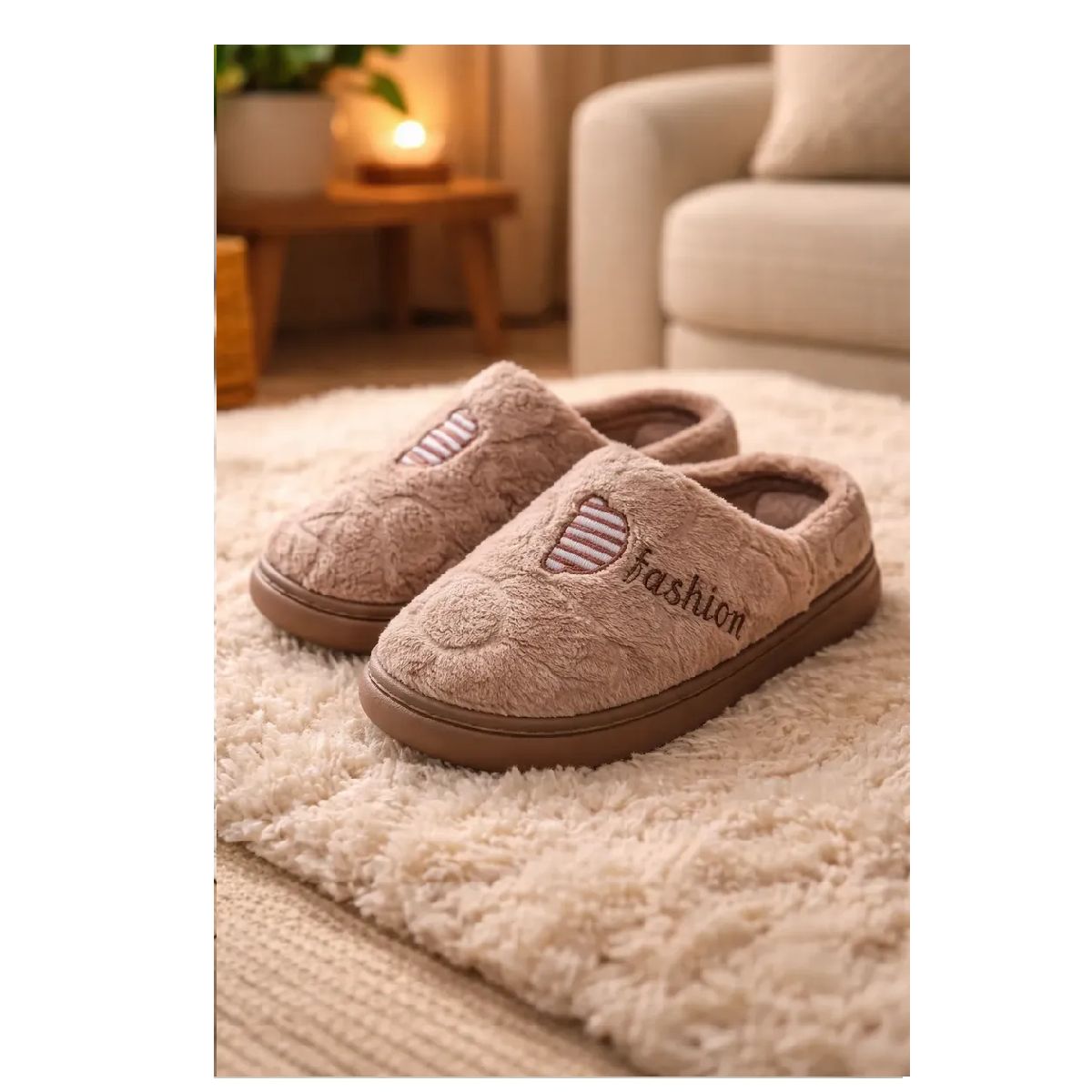 APOSTOL - Pantuflas Con Chiporro Antideslizantes Peludas hombre mujer