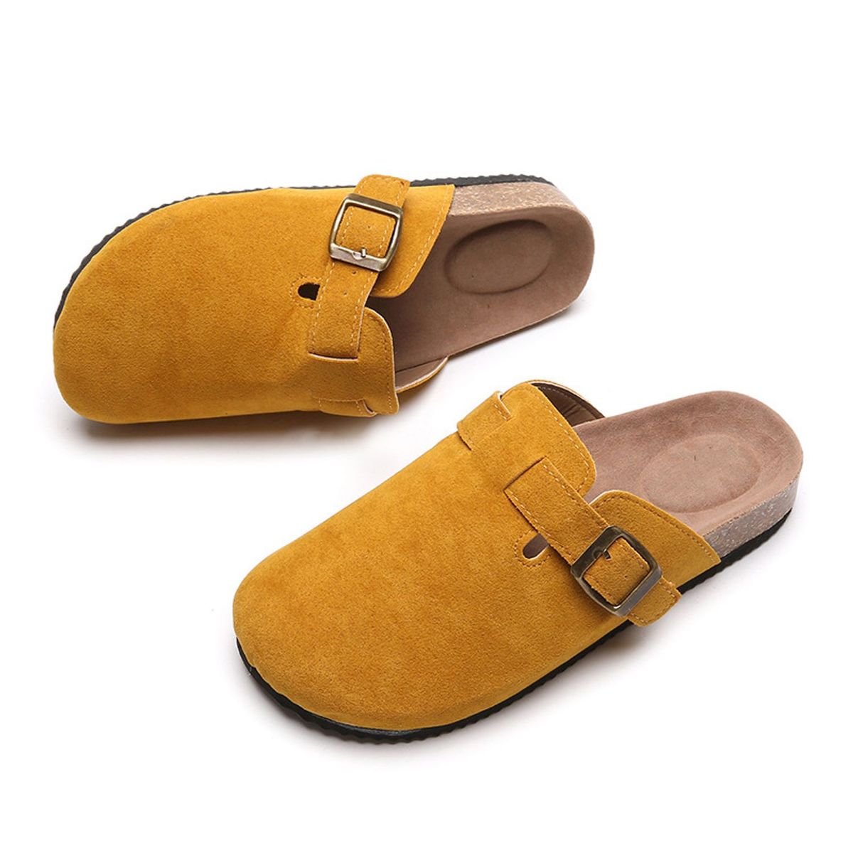 TIOZONEY - Sandalia Mujer -Amarillo.