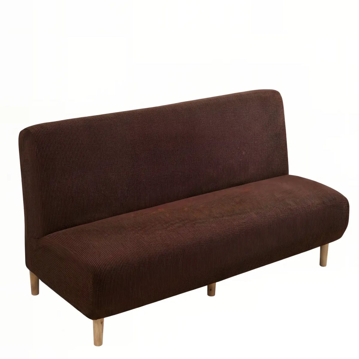 GENERICO - FUNDA PARA SILLON FUTON CUADRILLE COLOR CAFÉ