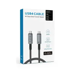 MALIK - Cable de Video 8K Tipo C 240W 40Gbps 2m Carga Ultra Rápida