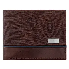 MIURA - Billetera Bartolomeo Cuero Natural Con Protección RFID