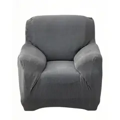GENERICO - FUNDA DE SOFA REVESTIMIENTO ELASTICO 1 CUERPO COLOR GRIS