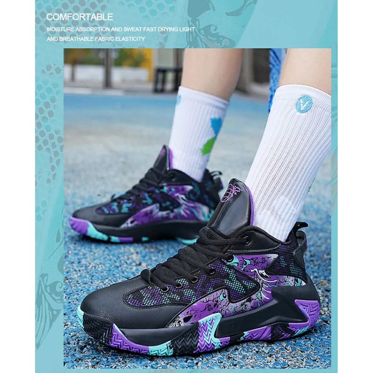 TIOZONEY - Zapatilla Básquetbol Hombre.
