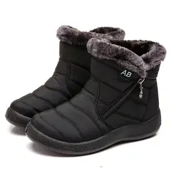 TIOZONEY - Botas Impermeables Por Dentro Forradas Con Chiporro - Negro