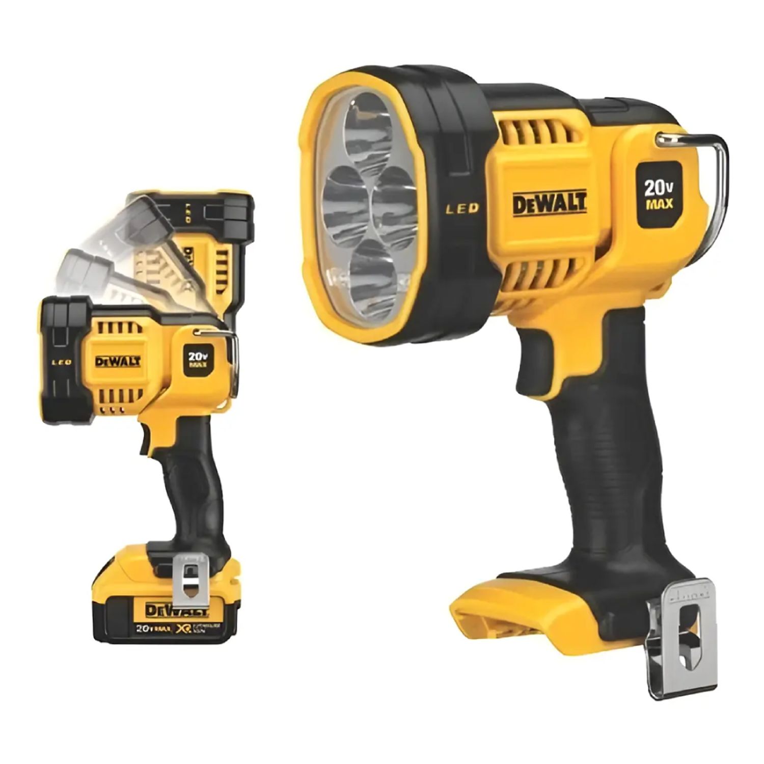 Foco LED de Trabajo 20V MAX 1000 Lúmenes DeWalt DCL043 (Sin