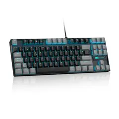 MAGEGEE - Teclado mecánico MK-star - Gris con negro - red switch - Español