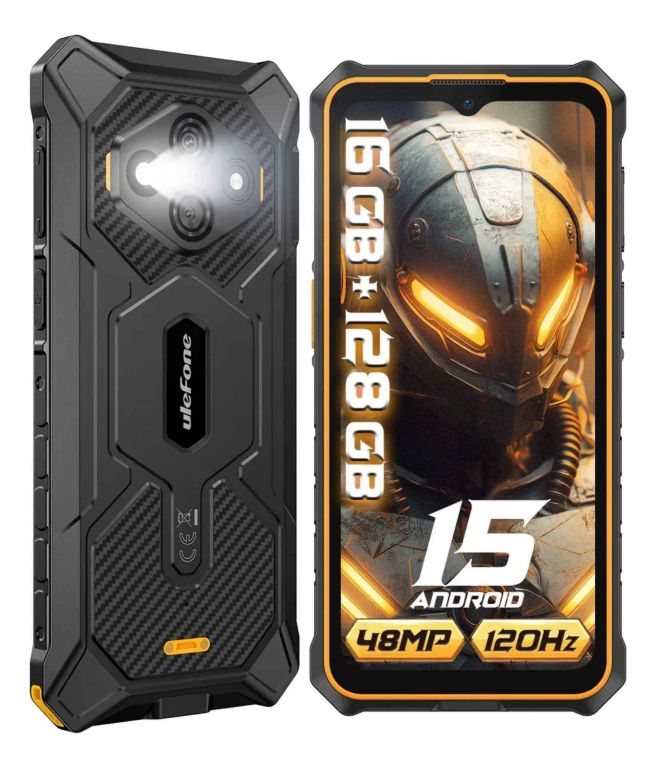 RugKing 3 Pro Rugerizado 120Hz Android 15 128GB IA Ultra Resistente Golpes Agua Polvo Potente y Fluido