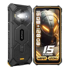 ULEFONE - RugKing 3 Pro Rugerizado 120Hz Android 15 128GB IA Ultra Resistente Golpes Agua Polvo Potente y Fluido