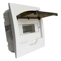 DRL - Tablero Eléctrico Embutido 8 Modulos Tapa Clara Sec