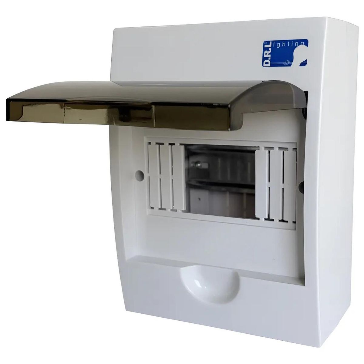 DRL - Tablero Eléctrico Sobreponer Drl 6 Modulos Tapa Clara Sec