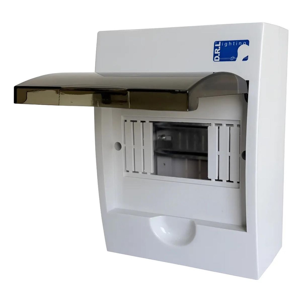 DRL - Tablero Eléctrico Sobreponer Drl 6 Modulos Tapa Clara Sec