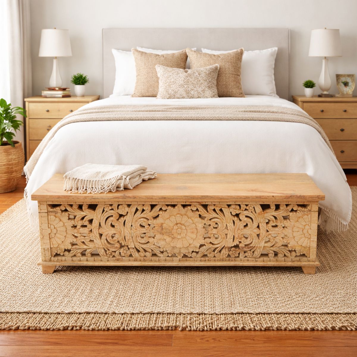 MEYA MUEBLES - Baul mesa lateral Bikaner