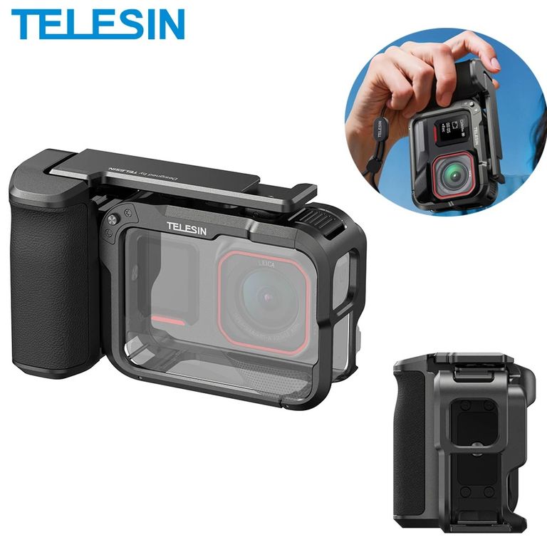 Kit Grip + Jaula Aluminio para Insta360 Ace Pro / Pro 2