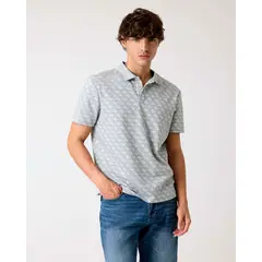 GUESS - Polera Ss G Jacquard Polo Gris