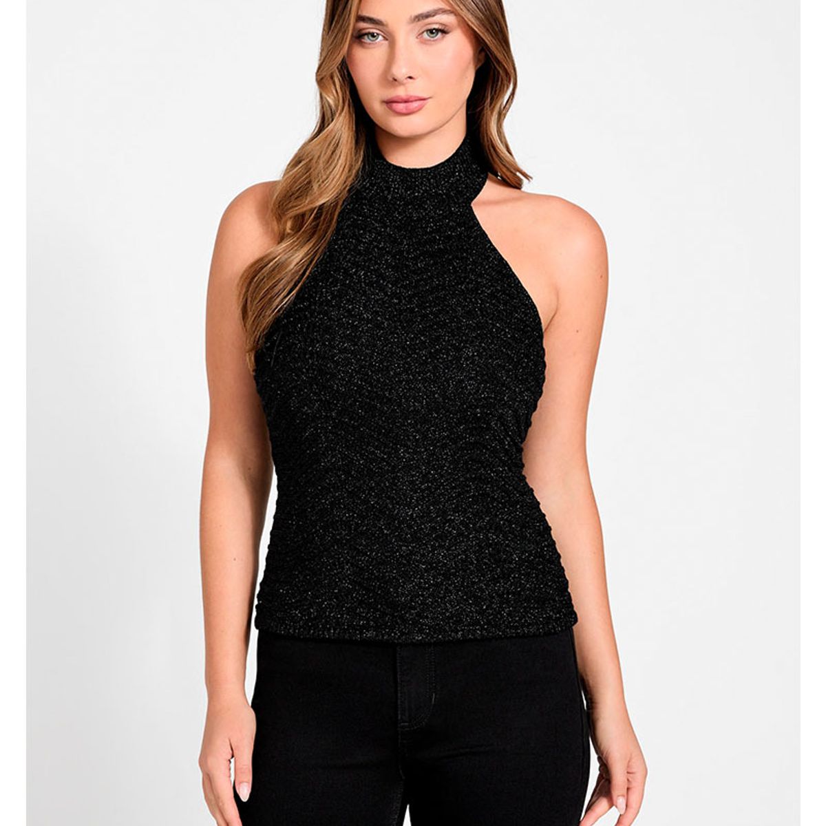 GUESS - Sweater Sl Chevron Serina Mn Negro