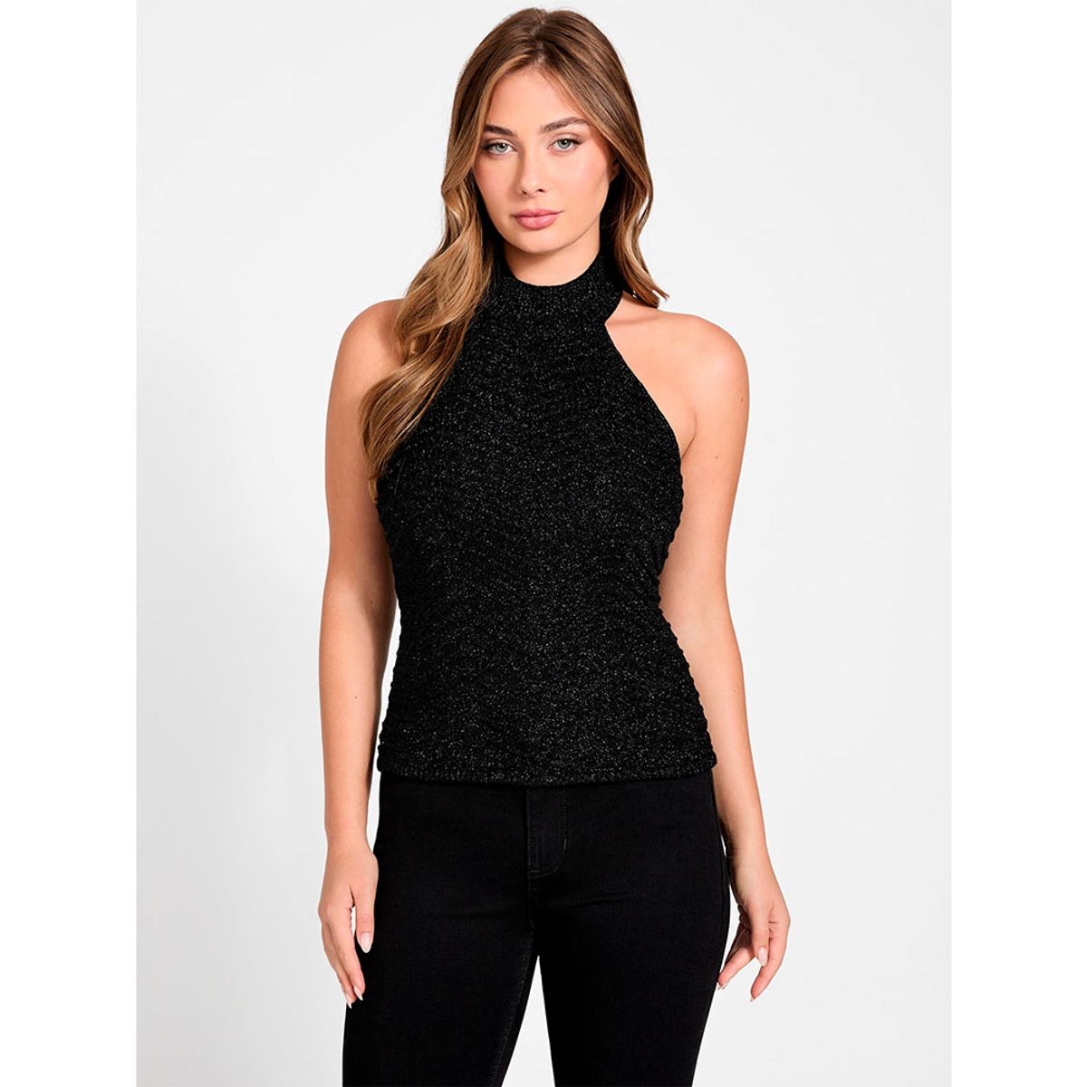 GUESS - Sweater Sl Chevron Serina Mn Negro