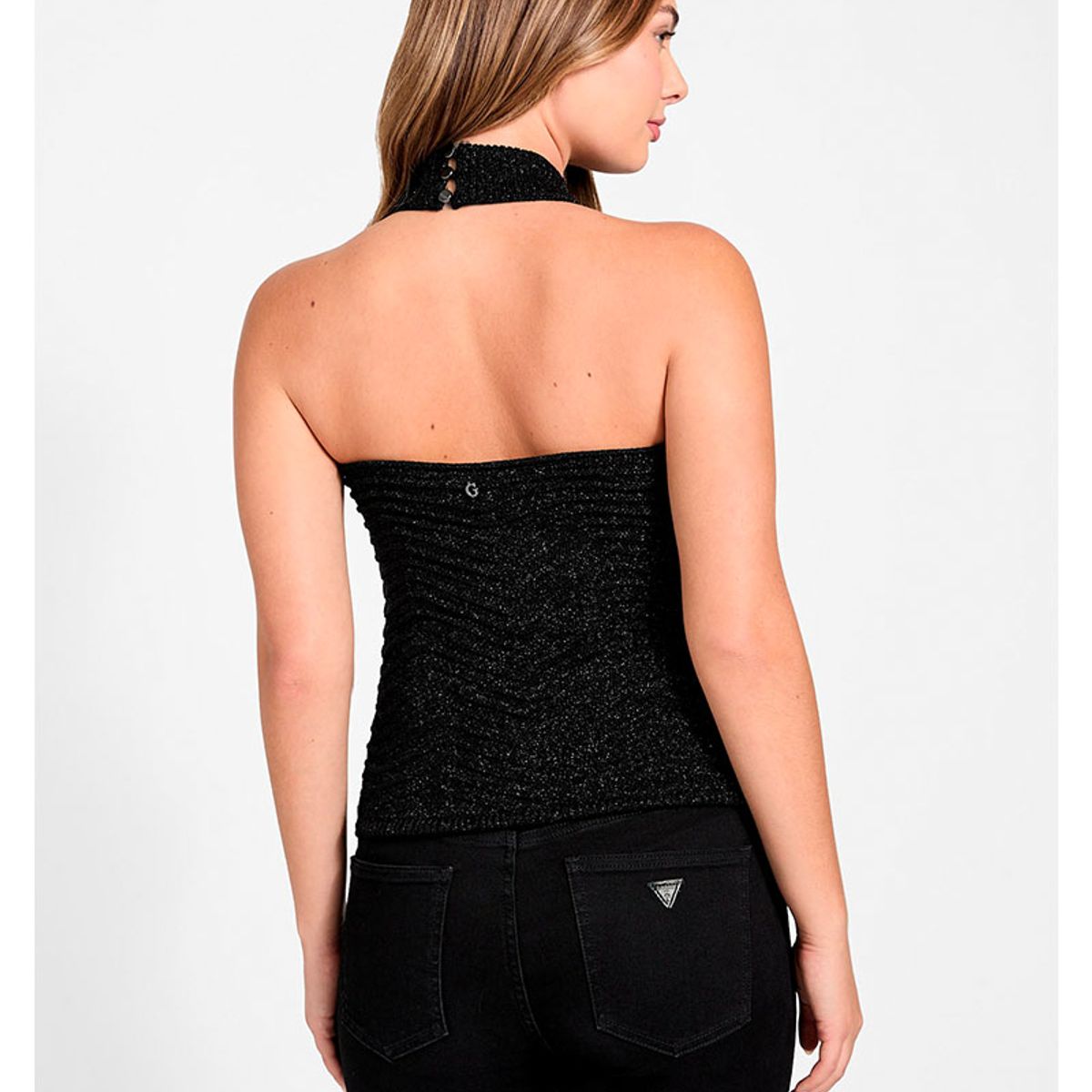 GUESS - Sweater Sl Chevron Serina Mn Negro