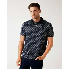 GUESS - Polera Ss G Jacquard Polo Azul